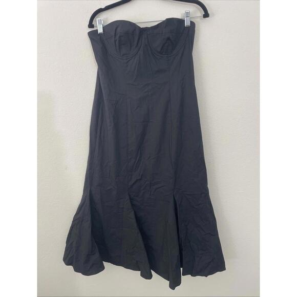 LPA Revolve Bianca midi strapless black dress Bustier top XS NWT $268msrp - Picture 5 of 13